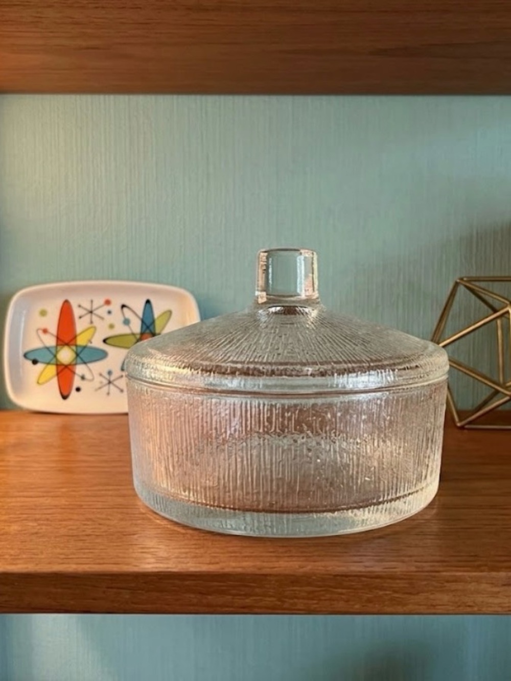 Vintage Mid Century Italian Glass Candy Dish